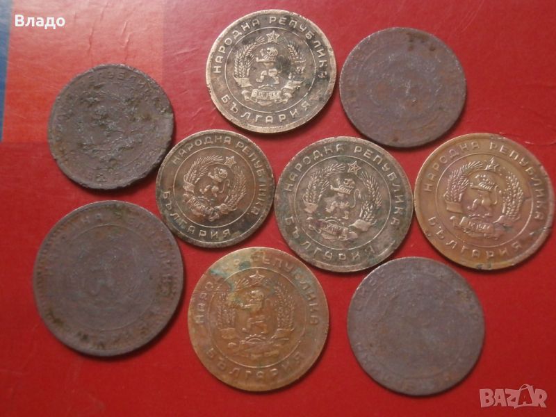 Лот стотинки 1951, 1954, 1 лев 1960 , снимка 1
