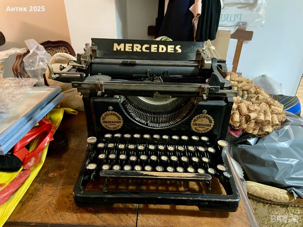 Винтижна пишеща машина Mercedes (Германия), началото – средата на XX век, снимка 1
