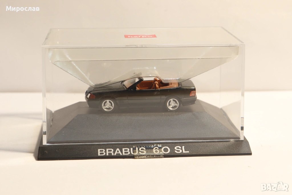 HERPA H0 1/87 MERCEDES BENZ BRABUS 6.0 SL КОЛИЧКА МОДЕЛ, снимка 1