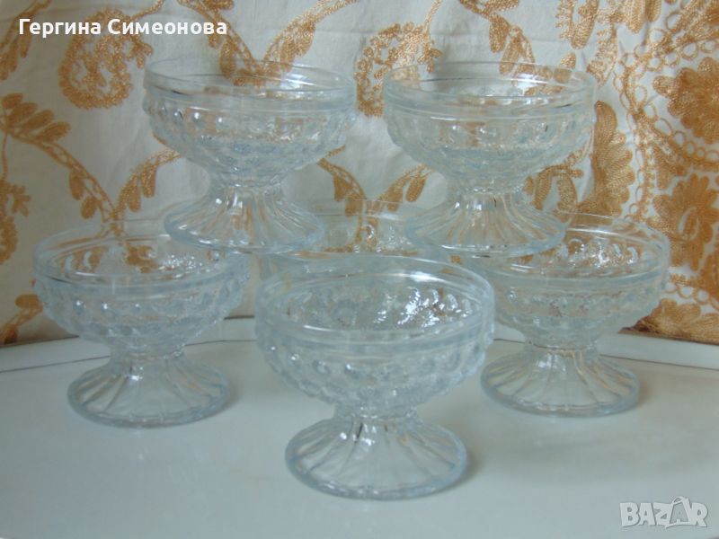 Стъклени чаши за сладолед, мелба или др., снимка 1