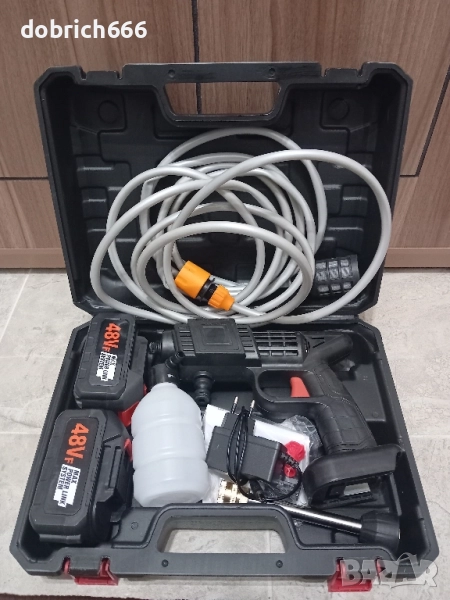 Акумулаторна водоструйка 48V две батерии зарядно, снимка 1