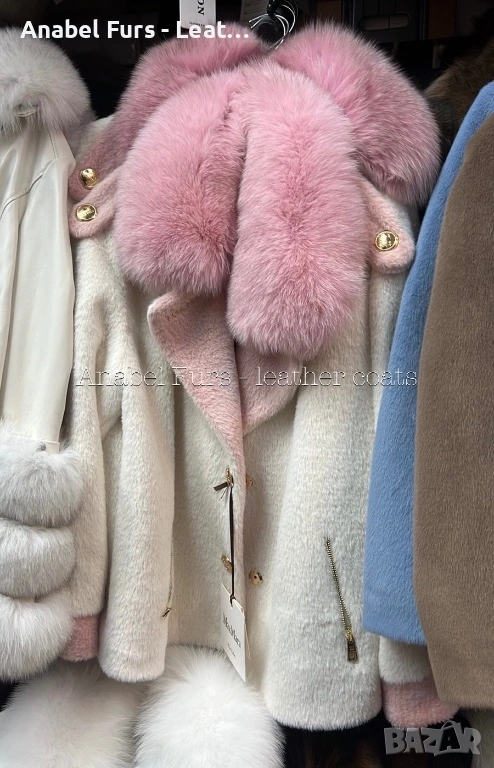 Дамски палта с естествен косъм, снимка 1