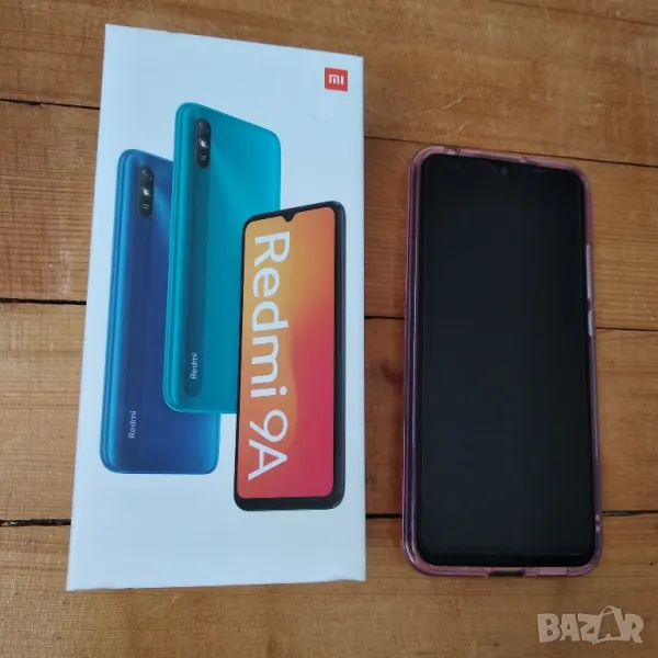 Телефон Xiaomi Redmi 9A, с калъф и протектор, снимка 1