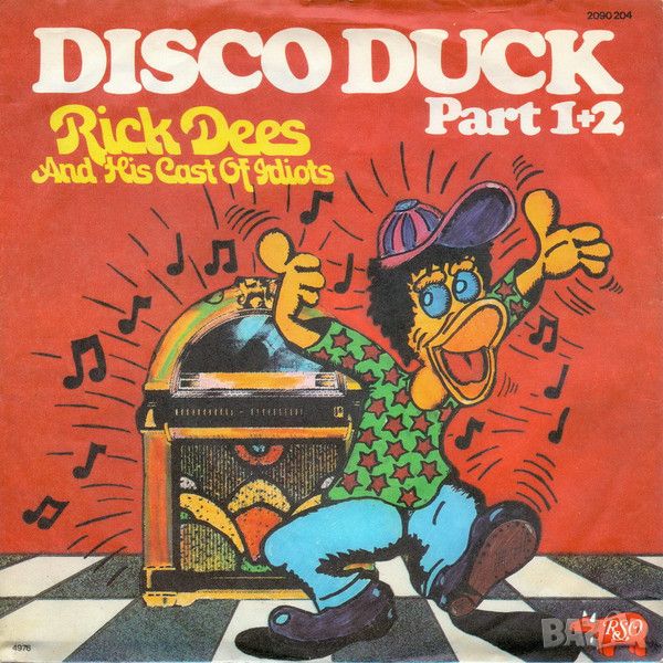 Грамофонни плочи Rick Dees And His Cast Of Idiots – Disco Duck Part 1+2 7" сингъл, снимка 1