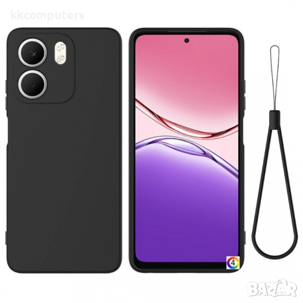 Oppo A5x 5G / 4G Hand Strap Силиконов Калъф TPU и Протектор, снимка 1
