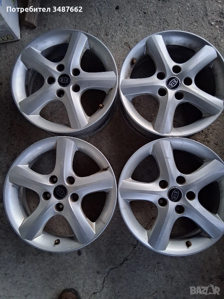 16цола за Киа Мазда ХЮНДАЙ Мицибиши 5× 114.3 ет 50 ц.67.1 мм , снимка 1