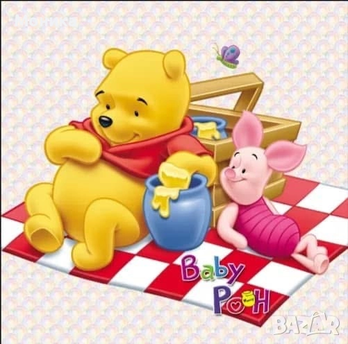 Диамантен гоблен мечо пух, снимка 1
