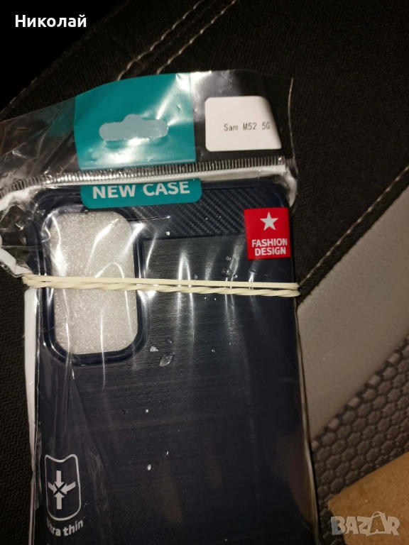 Samsung Galaxy М52 Удароустойчив Carbon Fiber Калъф , снимка 1