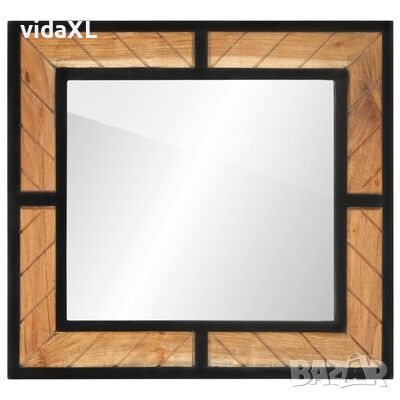 vidaXL Огледало за баня 60x1x55 см масивна акация（SKU:372750, снимка 1