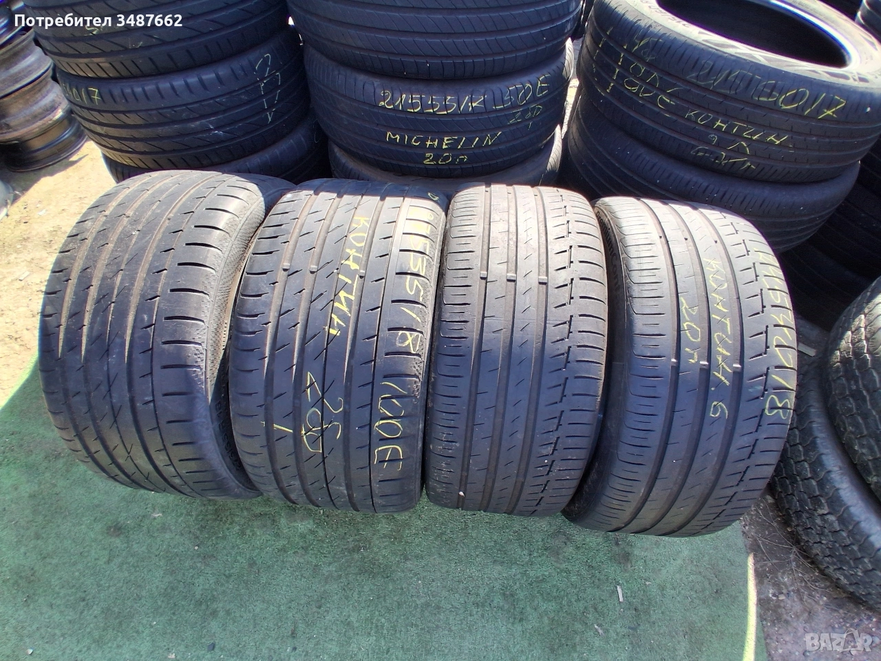 18цола спорт пакет 275 35 и 245 40 18 Континентал 4броя летни , снимка 1