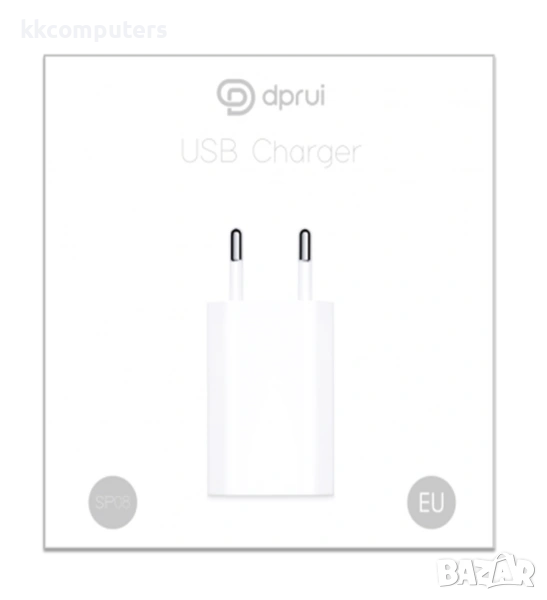 Зарядно/Адаптер Dprui SP08 220V - 1A /бял/ Баркод : 455135, снимка 1