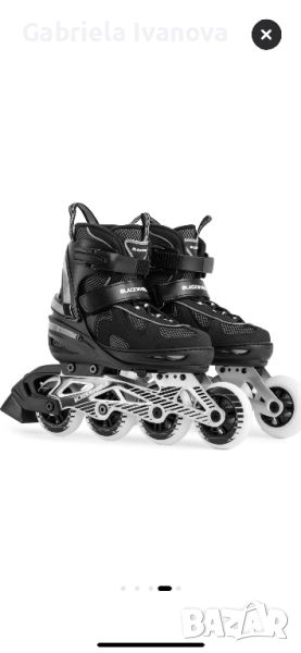 Ролери Blackwheels Flex Pro Recreational Обикновени, 38-41, Черен, снимка 1