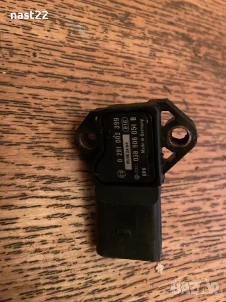 MAP сензор за Audi, VW Golf V 1.9 TDI, 0 281 002 399, 0281002399, 038 906 051 B, 038906051B, снимка 1