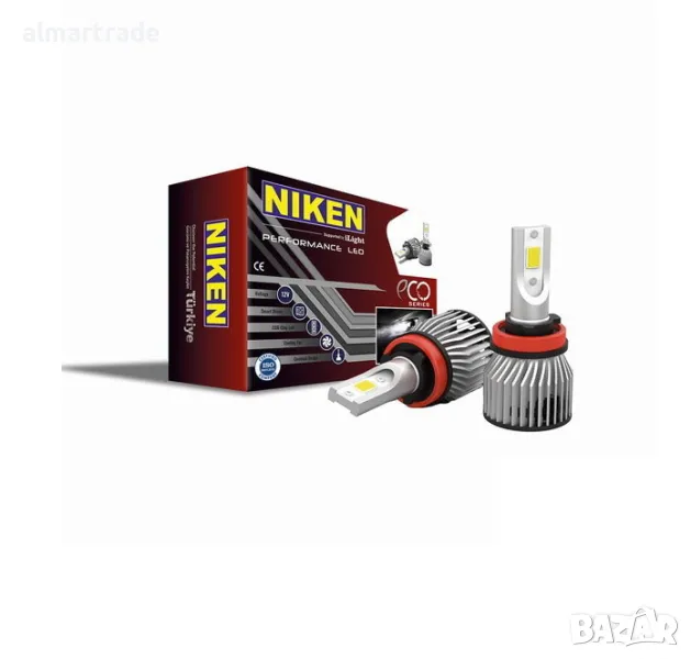 Диодни крушки NIKEN H1 ЕКО - 2бр/к-т, снимка 1