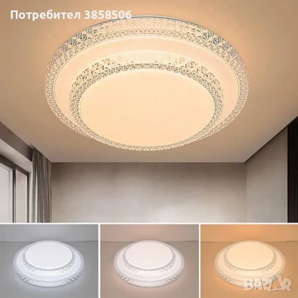 LED таванно осветление, плафон с 2 комбинации сменяща се светлина, 40см, снимка 1