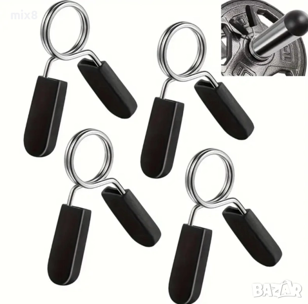 Комплект щипки / стопер / скоби за лост , снимка 1