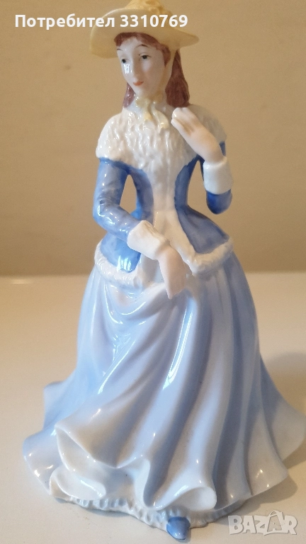 Изящна порцеланова статуетка на дама. , снимка 1