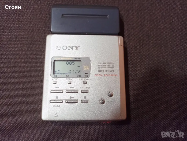 мини диск,mini disc,walkman  SONY MZ R55, снимка 1