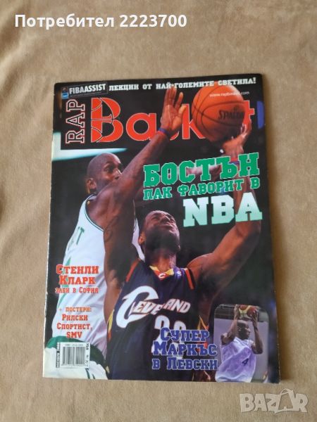 Списание за баскетбол от 2008г. с постер, снимка 1