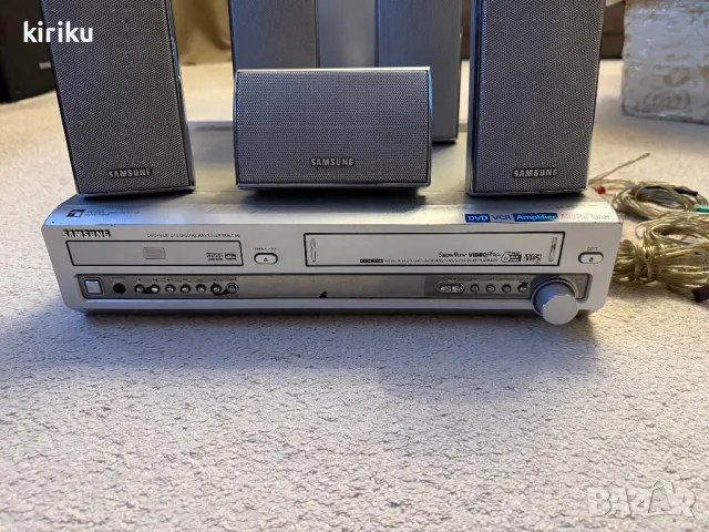 Намаление!! Samsung домашно кино DVD+VHS 6 глави, снимка 2 - Плейъри, домашно кино, прожектори - 48744852