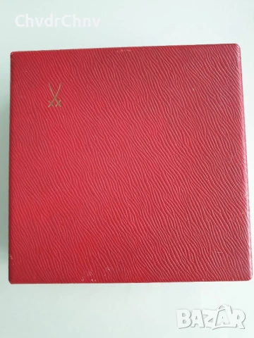 2бр Meissen чинии 10см/Майсен порцеланова чиния в кутия, снимка 8 - Други - 53950087