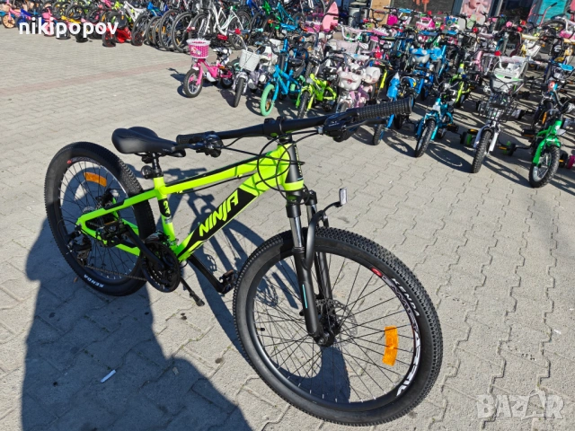 PASSATI Алуминиев велосипед 24" NINJA жълт, снимка 4 - Велосипеди - 53830681