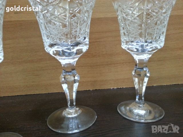 Кристални чаши , снимка 6 - Антикварни и старинни предмети - 45906274