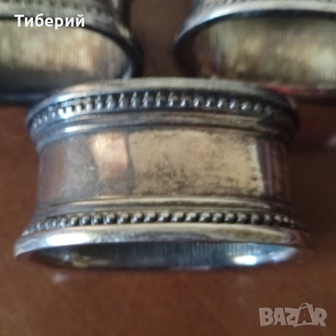 Пръстени за салфетки/рингове посребрени, снимка 4 - Декорация за дома - 52174453