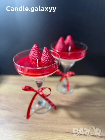 Соева свещ - Ягодова Фантазия, снимка 3 - Декорация за дома - 52654659