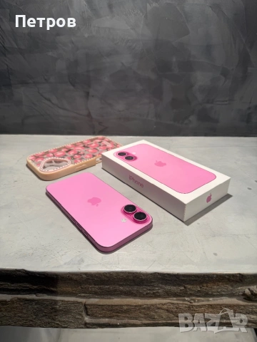 КАТО НОВ Iphone 16 Pink + гаранция и подарък, снимка 2 - Apple iPhone - 53038064