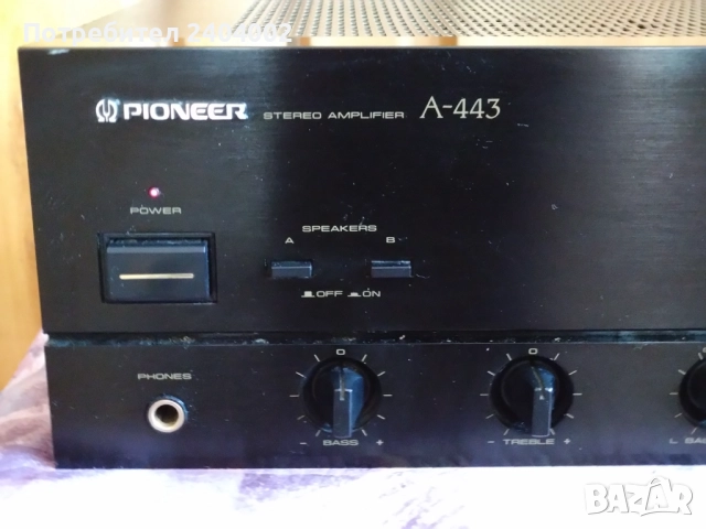 Усилвател Pioneer A-443, снимка 6 - Ресийвъри, усилватели, смесителни пултове - 52265474