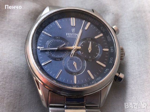 стар ръчен часовник "FESTINA" CHRONOGRAPH  F16820, снимка 8 - Антикварни и старинни предмети - 45888294