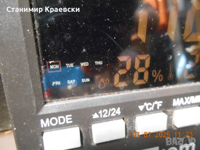 Wetekom - clock alarm termometer, снимка 4 - Други - 51048575