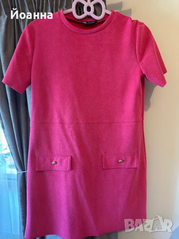 Розова рокля Zara, снимка 1 - Рокли - 46331684