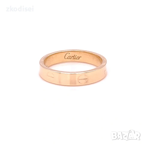 Златен дамски пръстен Cartier 1,14гр. размер:53 14кр. проба:585 модел:37779-6, снимка 2 - Пръстени - 53862100