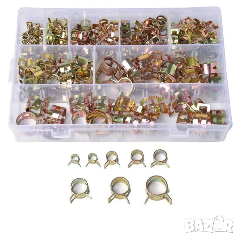 Пружинни скоби 160 броя, снимка 2 - Аксесоари и консумативи - 51380296