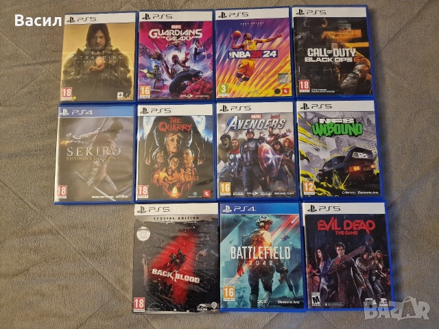 Продавам игри за PS5, PS4 и PC. 