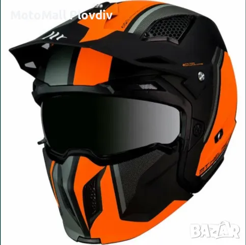 Шок цена! MT Helmets Streetfighter SV Twin М каска шлем за мотор мото, снимка 11 - Аксесоари и консумативи - 49208085