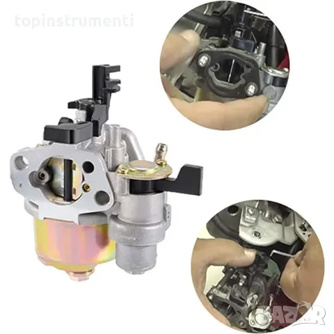 Карбуратор за мотофреза 5.5/7.5 к.с., с кранче за бензин, (01957), снимка 3 - Градинска техника - 47198209