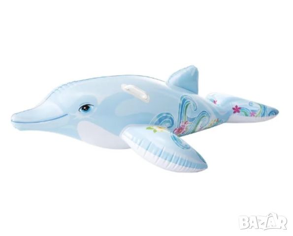 Детски надуваем делфин за езда Intex, снимка 3 - Надуваеми играчки - 46322757