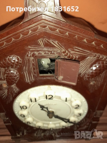 Часовник с кукувица, снимка 7 - Антикварни и старинни предмети - 53739877