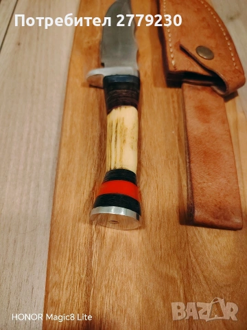 Нож от дамаска стомана., снимка 3 - Ножове - 53868498