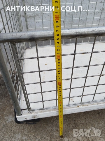 Стара Соц Товарна Количка Панелна Товарна Количка За Складове. / НОМЕР 1637., снимка 12 - Антикварни и старинни предмети - 53688073