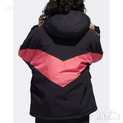 Дамско яке  ADIDAS Originals Iconic Winter Jacket Black/Pink, снимка 2 - Якета - 47506964