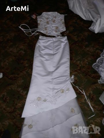 Сватбен комплект , снимка 3 - Сватбени рокли - 45430091
