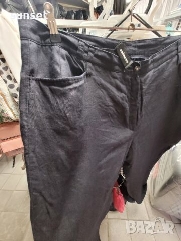 РЕЗЕРВИРАН! ЛЕНЕН тъмносин панталон- 48 размер( XXL), снимка 11 - Панталони - 46318444