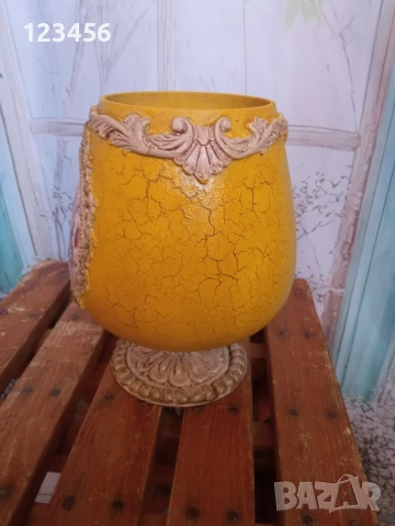 Декорирана стъклена чаша - ваза с подарък , снимка 6 - Вази - 51307164