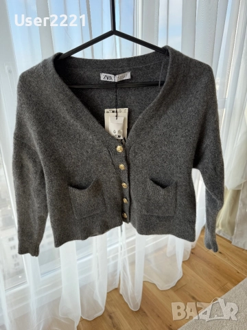 Чисто нова жилетка Zara от 100% вълна, снимка 5 - Жилетки - 52772041