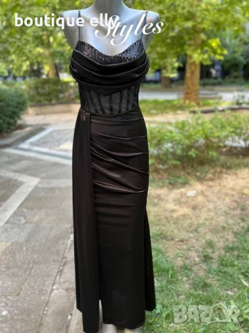 официална сатенена рокля, снимка 2 - Рокли - 52135227