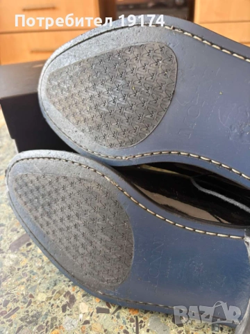 Официални мъжки обувки Derby от черен лак кожа, снимка 8 - Официални обувки - 53746105